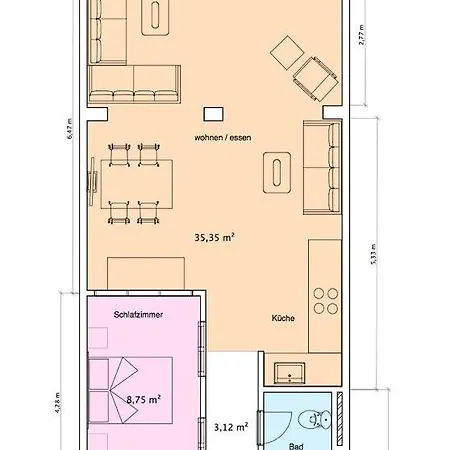 Terrassenhaus Whg 1 Apartment *